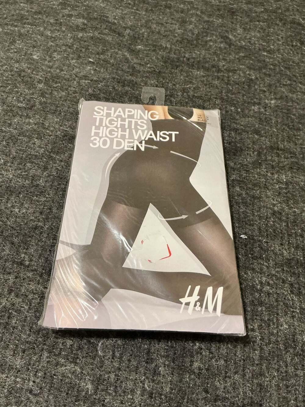 H&M Shaping Tights High Waist 30 Denier in Black Size M
